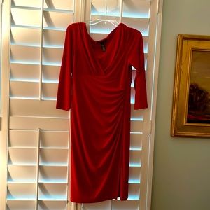 Beautiful Ralph Lauren dress.  Dark red.